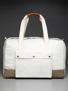 Canvas Duffle Bag by Ivory Skulls & Clover