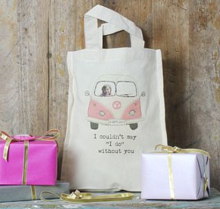 personalised bridesmaids' tote bags by snapdragon