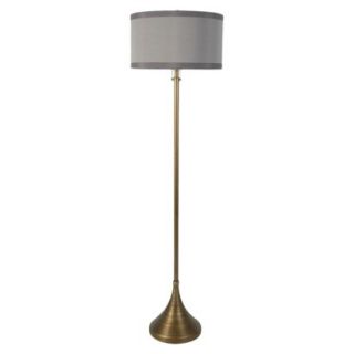 Room 365™ Double Socket Turned Floor Lamp   Gold