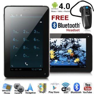 UNLOCKED 7in LCD Phablet Android 4.0 Smart Phone Tablet PC   FREE Bluetooth Earphone Cell Phones & Accessories