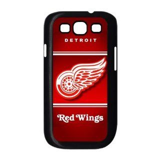 Design 4 Sports NHL Detroit Red Wings Logo Print Case With Hard Shell Cover for Samsung Galaxy S3 I9300 Cell Phones & Accessories