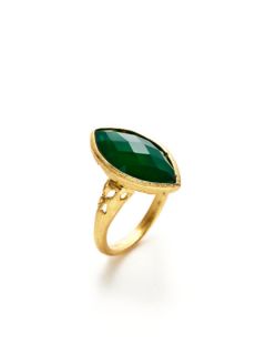 Green Onyx Marquise Ring by Indulgems