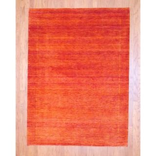 Indo Hand knotted Gabbeh Red Wool Rug (5'8 x 7'8) 5x8   6x9 Rugs