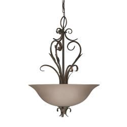 Legacy Bronze Satin Glass Pendant Chandeliers & Pendants