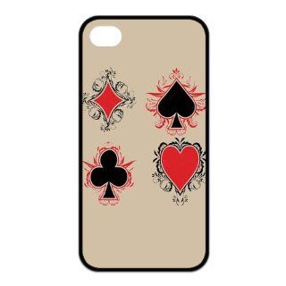 FashionFollower Customized Creative Article Series Poker Artistic Shell Case For iphone4/4s IP4WN31025 Cell Phones & Accessories