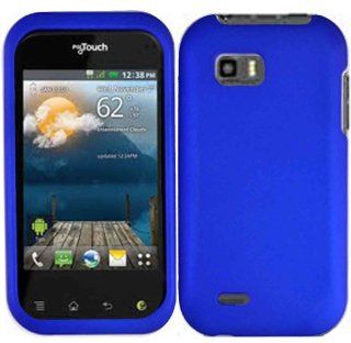 Blue Hard Case Cover for LG Mytouch Q LG Maxx Qwerty C800 Cell Phones & Accessories
