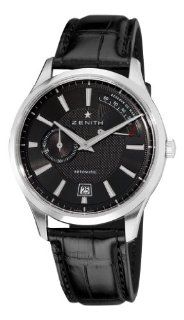 Zenith Men's 03.2120.685/22.C493 Elite Captain Power Reserve Black Dial Watch Zenith Watches