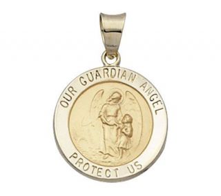 14K Gold Our Guardian Angel Medal —