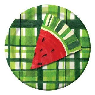 Watermelon Treat 7 inch Paper Plates 8 Per Pack Health & Personal Care