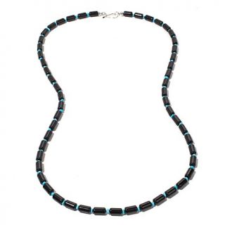 Jay King Black Tourmaline and Turquoise 30 1/4" Necklace