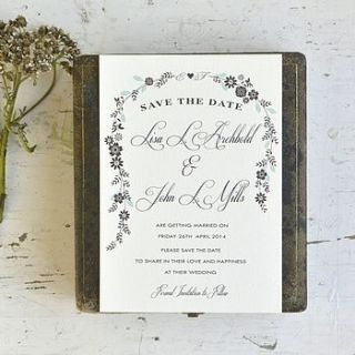 julia save the date by paper and inc