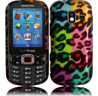 For Samsung Intensity 3 III U485 Hard Design Cover Case Bright Colorful Leopard Cell Phones & Accessories