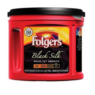 Folgers Black Silk Ground Coffee   27.8oz.
