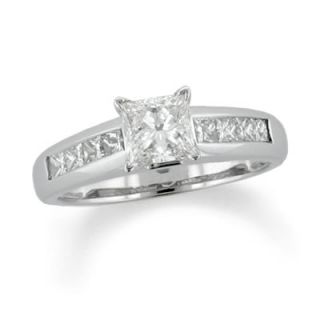 Previously Owned   1 CT. T.W. Princess Cut Diamond Engagement Ring in