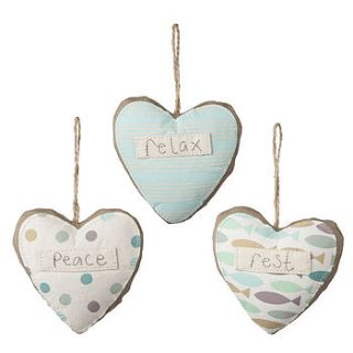 scented fabric nautical heart by the contemporary home