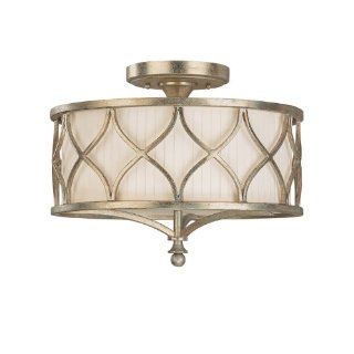 Capital Lighting 4003WG 487 Semi Flush Mount with Frosted Glass Diffuser Shades, Winter Gold Finish   Close To Ceiling Light Fixtures  