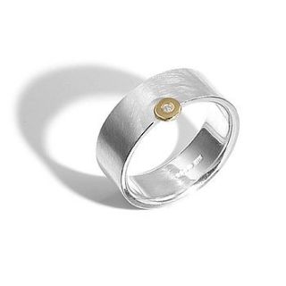 offset diamond ring by shona jewellery