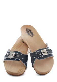 Dr. Scholl's Maritime to Shine Sandal in Navy and White  Mod Retro Vintage Sandals