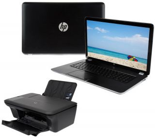 HP 17.3 Laptop AMD A10 Quad Core 8GB RAM 1TB HD w/ Printer —