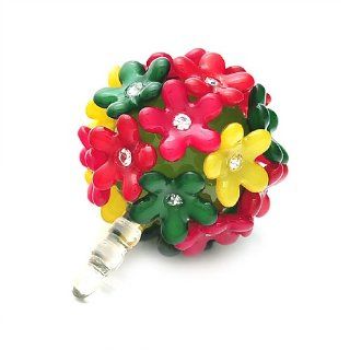 [Aznavour] Ball Flower Ear Cap for iPhone & Galaxy / Light Green #K080. Cell Phones & Accessories