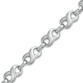 Infinity Link Bracelet in Sterling Silver   7.5   Zales