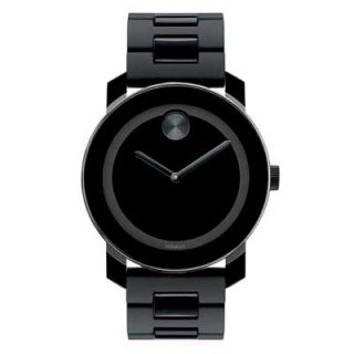 Mens Movado Bold® Watch with Round Black Museum Dial (Model 3600047