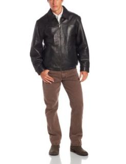 Boston Harbour Men's Concordia Leather Bomber Jacket at  Mens Clothing store