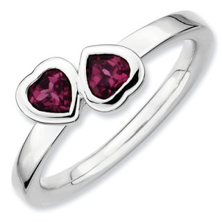 double heart ring in sterling silver $ 59 00 ring size select one 5 0