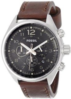 Fossil Flight Chronograph Leather Watch   Brown Ch2892 Watches