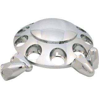 Trux Accessories Front Hubcap — Includes Nut Covers, Model# THUB-FRP33  Wheel Covers