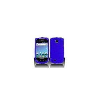 Blue Rubber Faceplate Hard Skin Soft Rubberized Case Cover for Samsung Dart SGH T499 w/ Free Pouch Cell Phones & Accessories