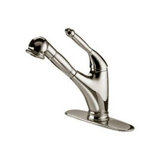 DAVINCI Brushed Nickel Old Fashioned Pull Out Faucet   Touch On Kitchen Sink Faucets  