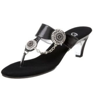 Onex Women's Broadway Sandal,Black/Silver,5 M US Shoes