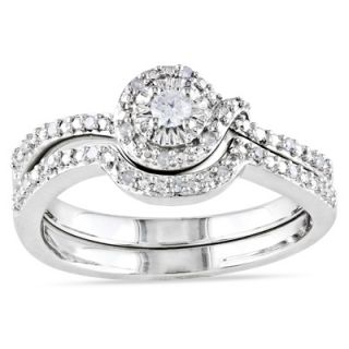 CT. T.W. Diamond Knot Bridal Set in Sterling Silver   Zales