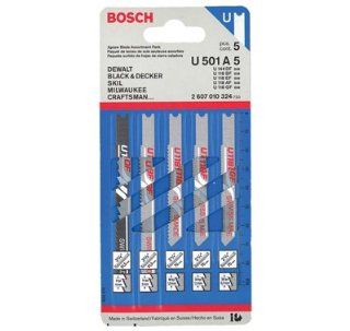 Bosch U501A5 Bi Metal Universal Shank Jigsaw Blade Assortment, 5 Pack   Jig Saw Blades  