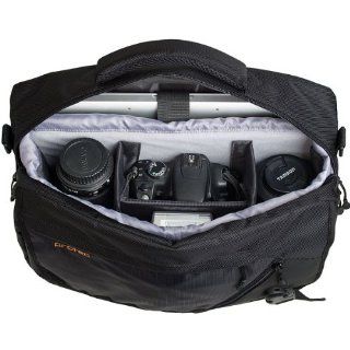 Pro Tec P501 Deluxe Messenger Bag for Camera (Black)  Camera Cases  Camera & Photo