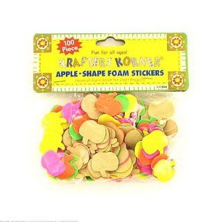 72 Apple shape foam stickers