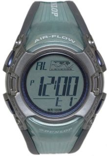Dunlop DUN 46 G04  Watches,Mens Digital with Clear Green P/U Strap, Casual Dunlop Quartz Watches