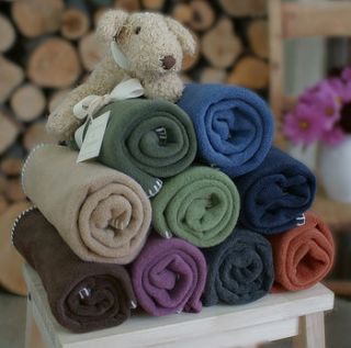 fleece baby blanket naturals collection by tuppence and crumble