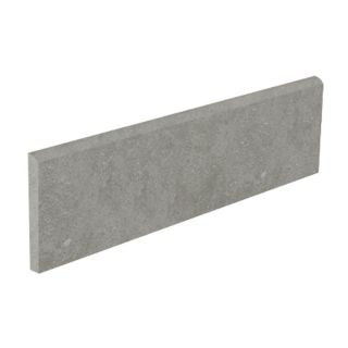 Style Selections Mitte Gray Glazed Porcelain Bullnose Tile (Common 3 in x 12 in; Actual 3.15 in x 11.81 in)