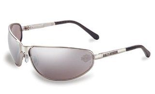 Harley Davidson HD503 Safety Glasses with Silver Matte Frame and Silver Mirror Tint Hardcoat Lens   Harley Reading  