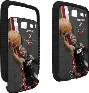 NBA   Player Action Shots   Miami Heat Dwayne Wade #3 Action Shot   Samsung Galaxy S3 / SIII   Infinity Case Cell Phones & Accessories