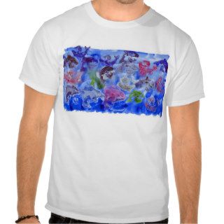 Just Dolphins Sugar Paint Stamping Tee Shirt