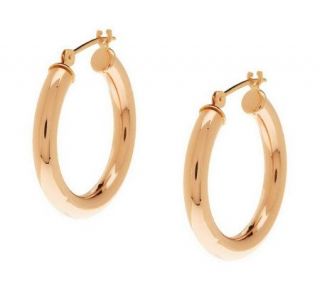 EternaGold Classic Polished Hoop Earrings 14K Gold —