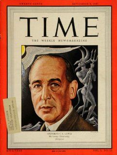 1947 Cover TIME C. S. Lewis Devil Boris Artzybasheff   Original Cover   Prints