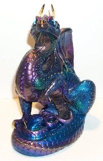 Windstone Editions Retired Peacock Scratching Dragon Collectible Dragon Figurine   Original Stock # 506 P  
