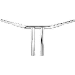 Wild 1 1 1/4in. Chubby Handlebar   Pullback Drag Bar with 10in. Riser   Chrome , Color Chrome, Handle Bar Size 1 1/4in. WO507 Automotive