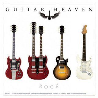 Posters Guitars Poster Sticker Tattoo   Guitar Heaven Classic (4 x 4 inches)  