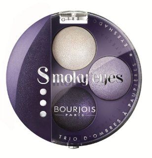 Bourjois Smokey Eyes Eye Shadow for Women, Trio # 06 Violet Romantic, 0.15 Ounce  Bath And Shower Products  Beauty