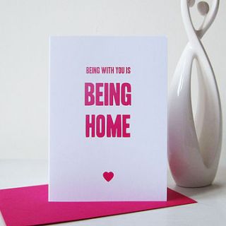 'being home' card/print by mrs l cards